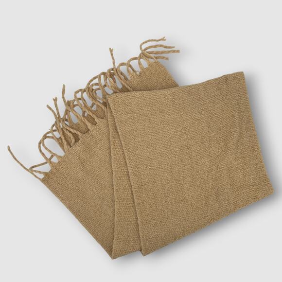 Free People Fringe Oversized Tan Soft Knit Blanket Scarf - Picture 2 of 3